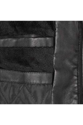 کاپشن چرم چهار جیب