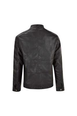 کاپشن چرم چهار جیب