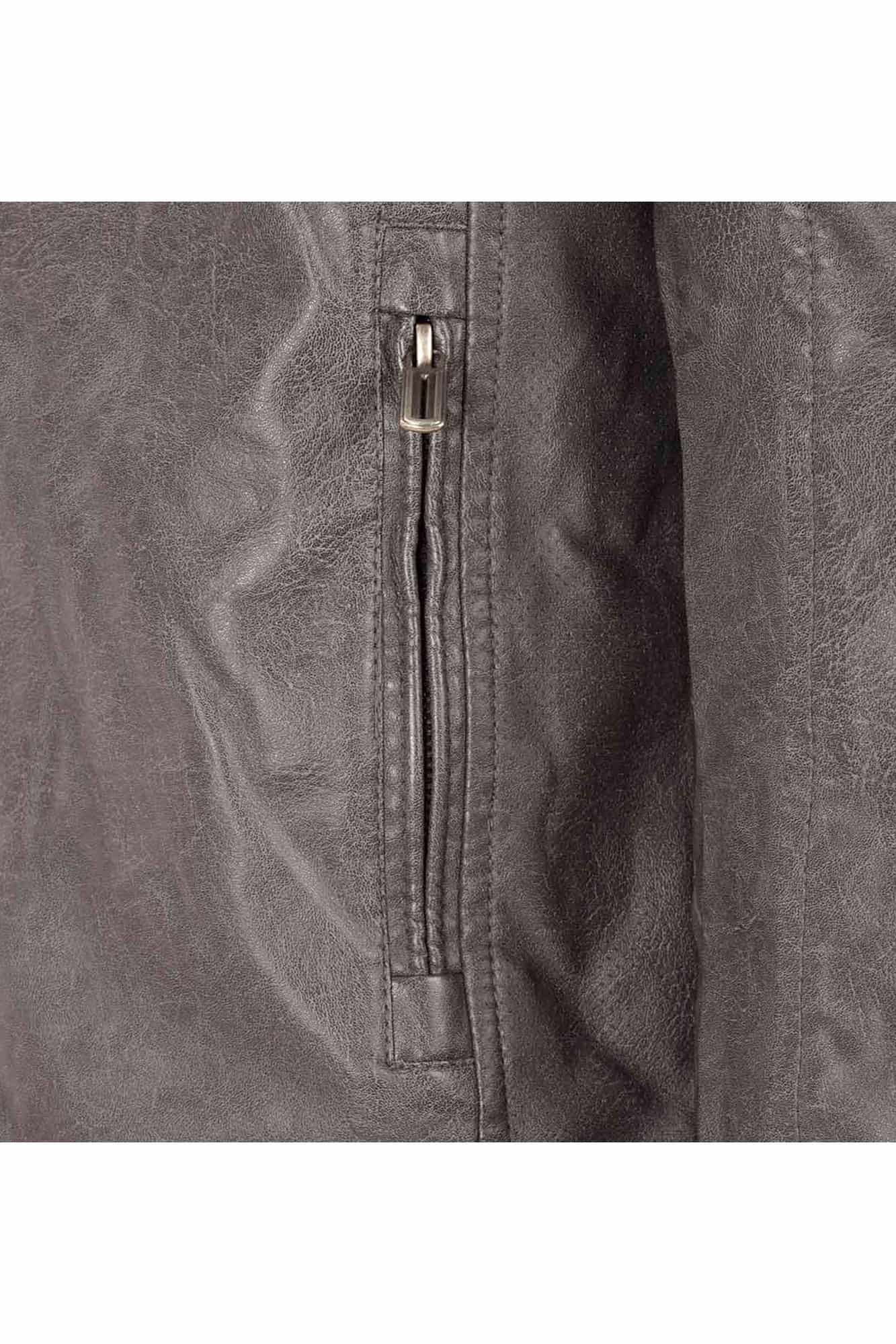 کاپشن چرم سرریپ نما