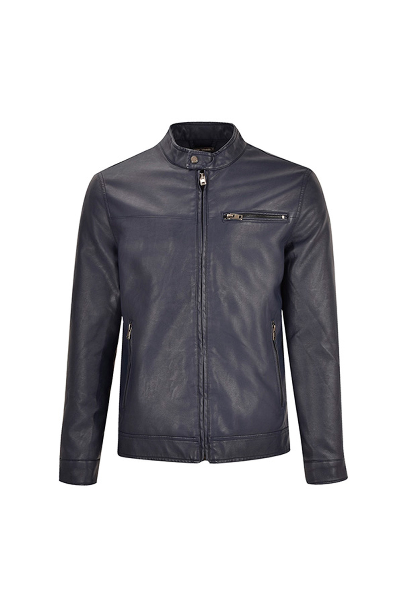 کاپشن چرم دوجیب زیپدار