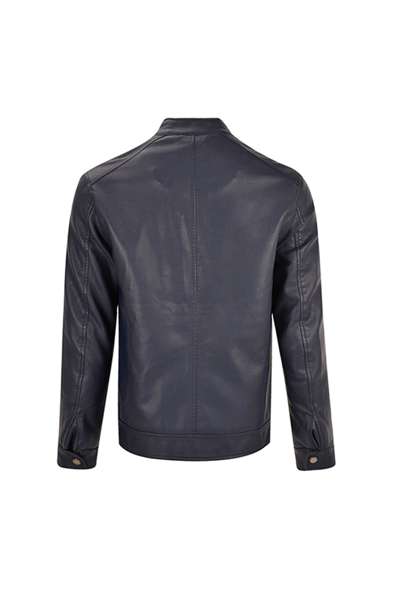 کاپشن چرم دوجیب زیپدار