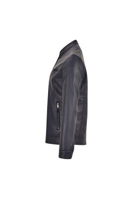 کاپشن چرم دوجیب زیپدار