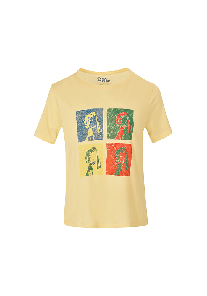 تی شرت یقه گرد چاپی