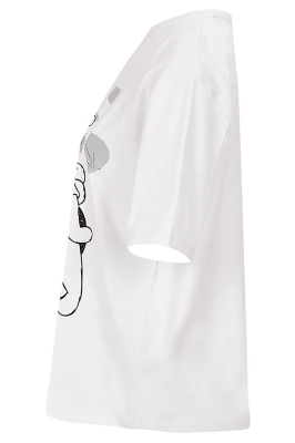 تی شرت استین کوتاه چاپی