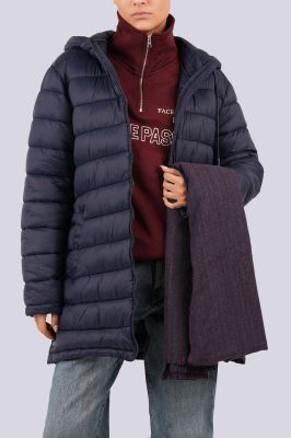 کاپشن بلند ساده زنانه