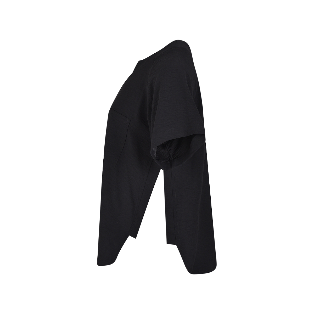 بلوز آستین کوتاه زنانه پهلو چاکدار