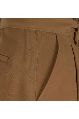 شلوارک کمربند دار فاق بلند