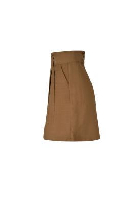 شلوارک کمربند دار فاق بلند