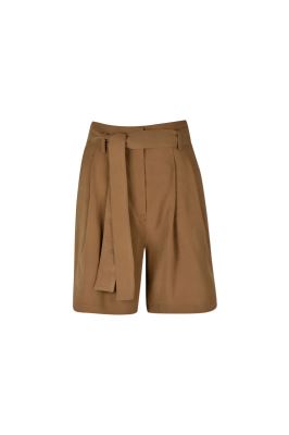 شلوارک کمربند دار فاق بلند