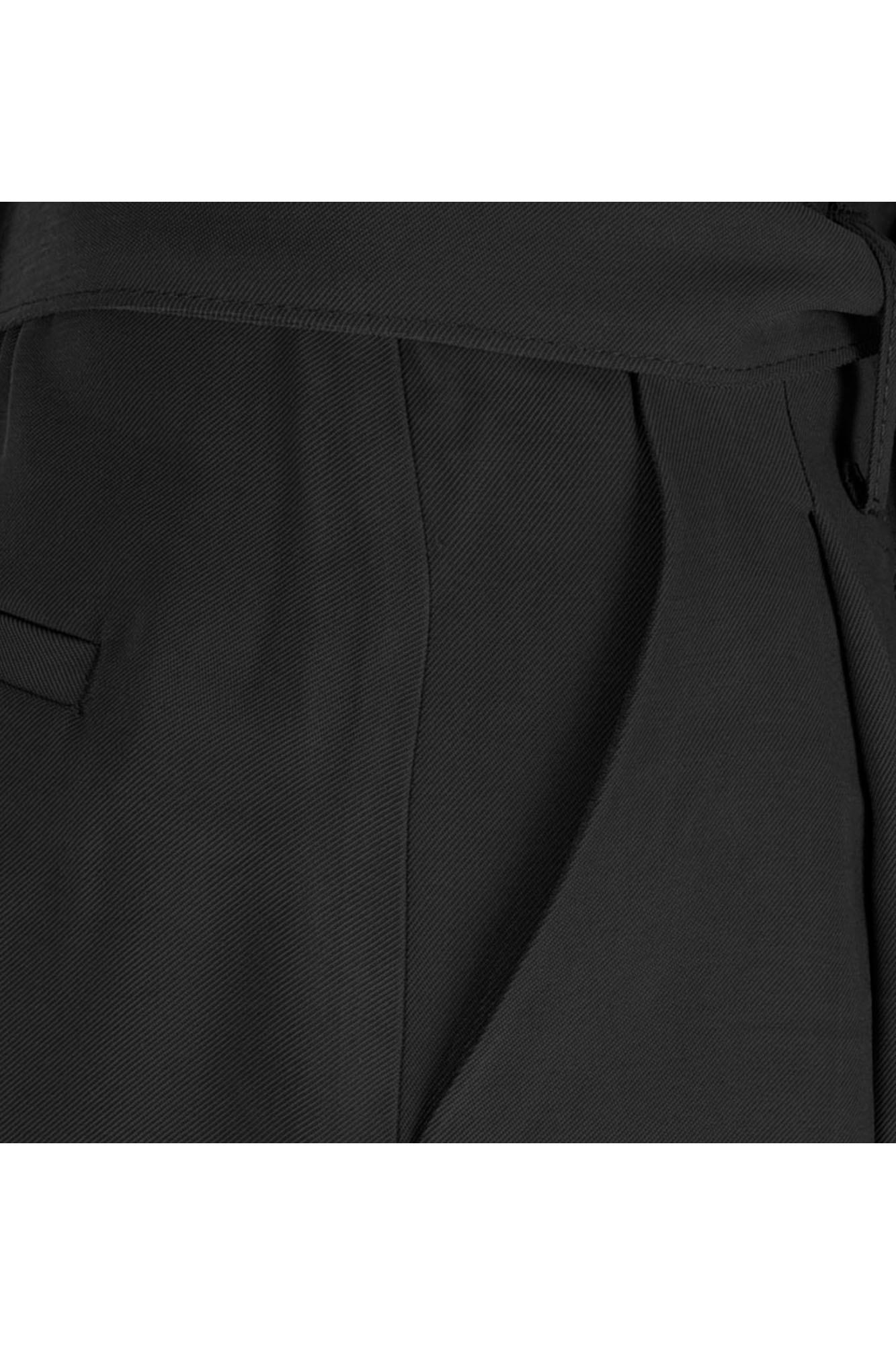 شلوارک کمربند دار فاق بلند