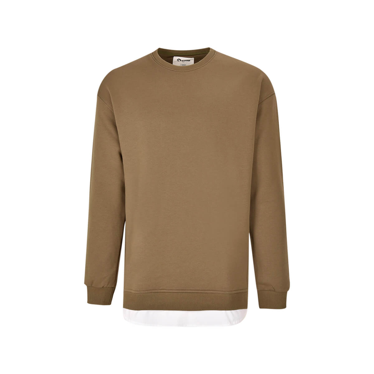 ستین بلند یقه گرد پایین پوپلین دار