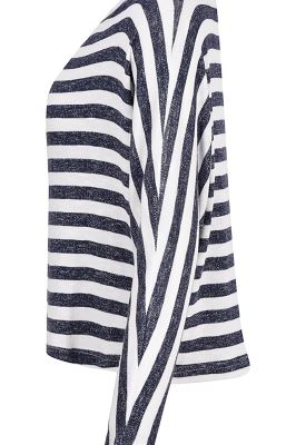 یقه قایقی آستین بلند کیمونو