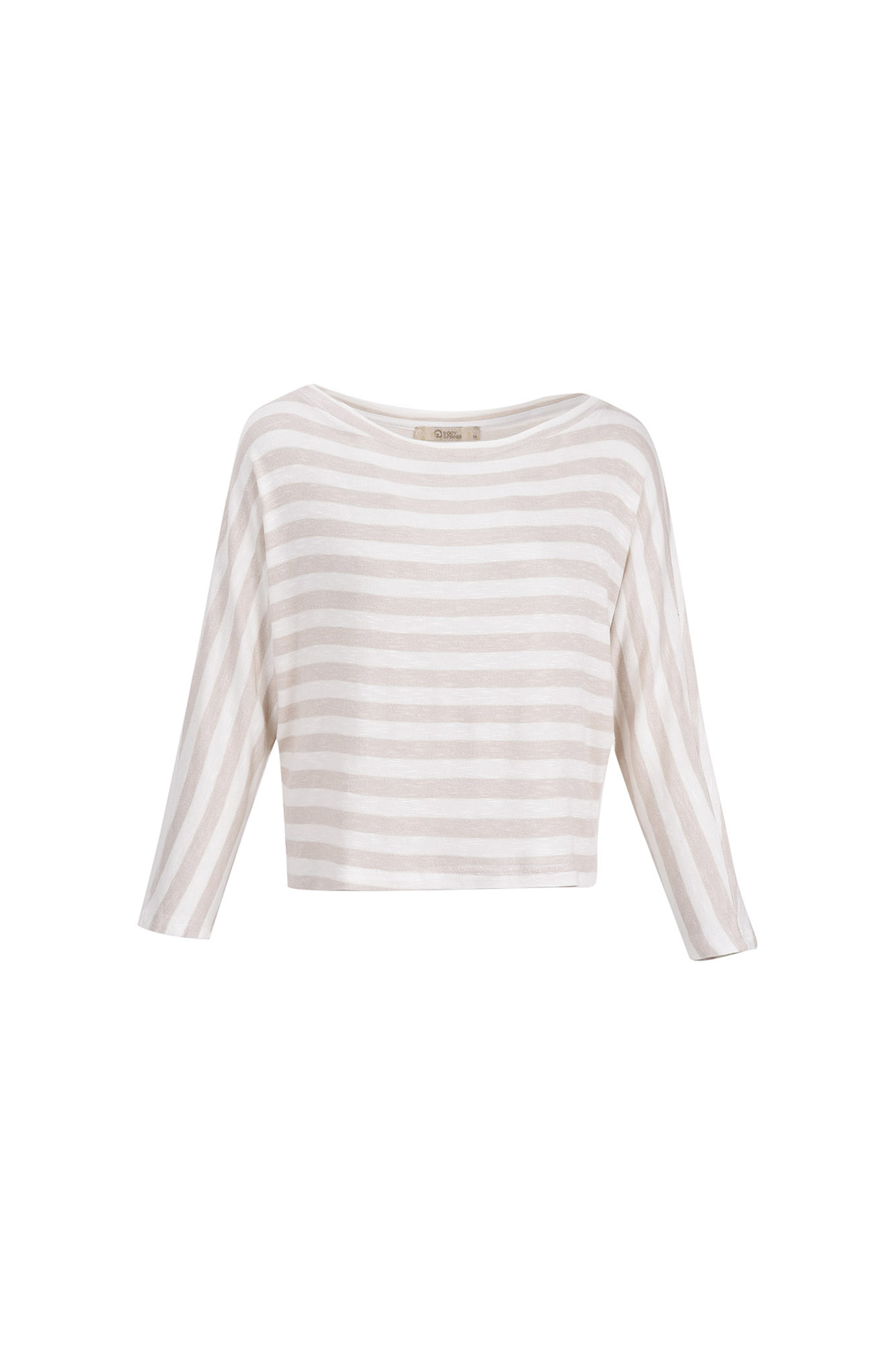 یقه قایقی آستین بلند کیمونو