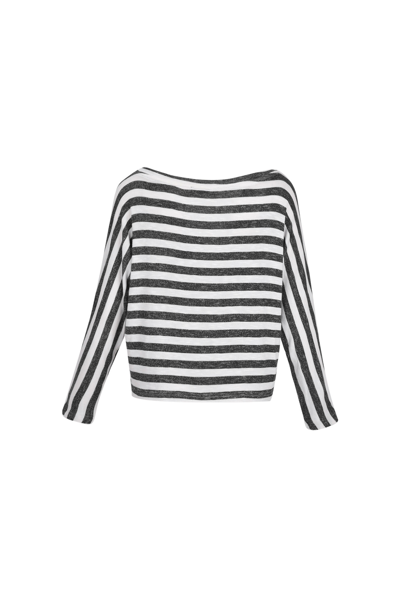 یقه قایقی آستین بلند کیمونو