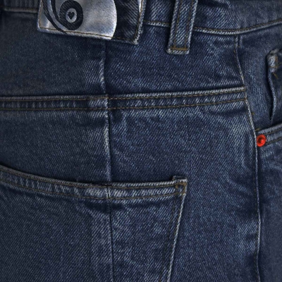 شلوار جین مام فیت برش دار