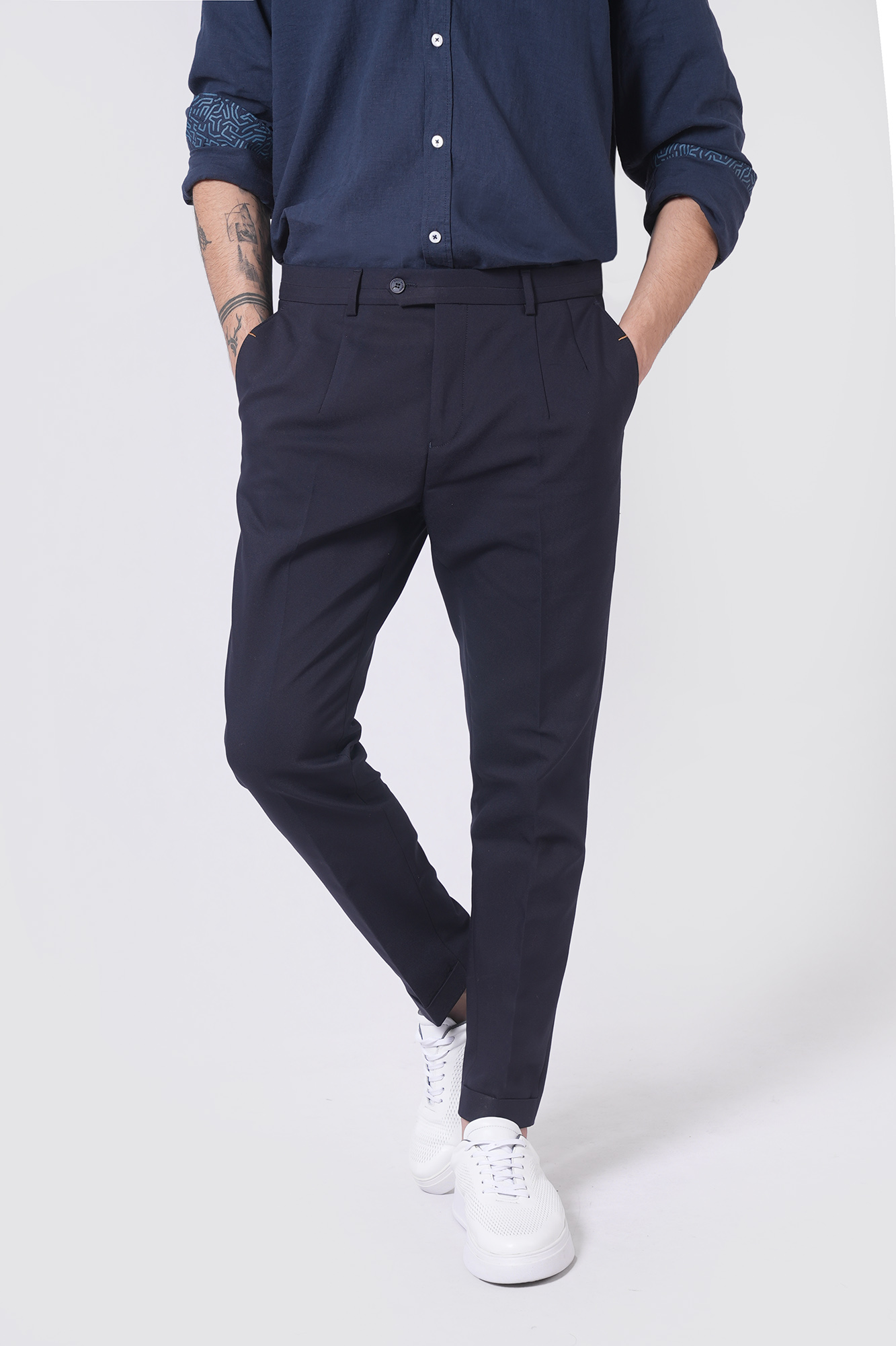 شلوار  اسلیم نیم دوبل