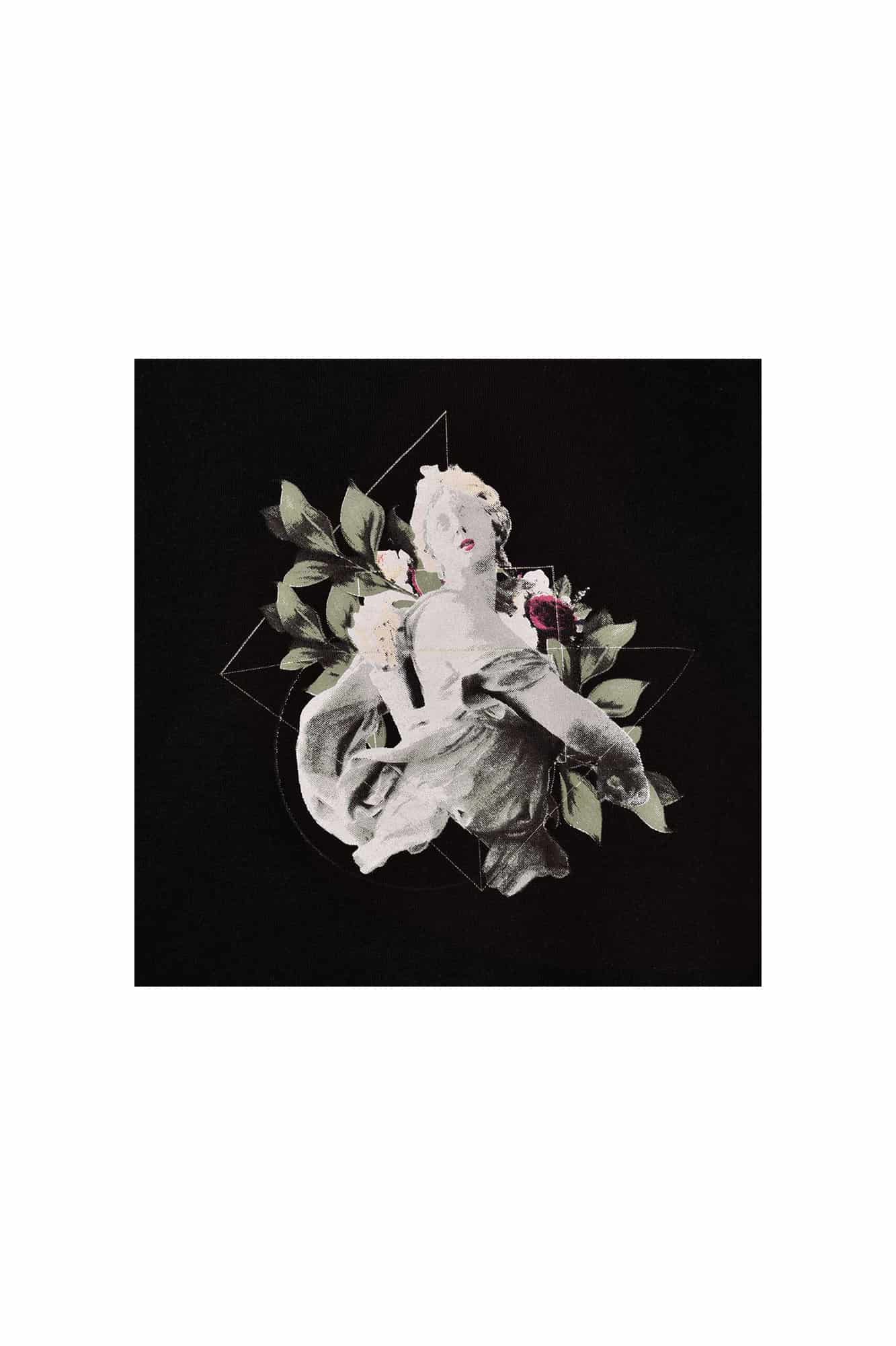 آستین بلند کثیف دوزی چاپی زنانه