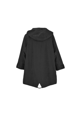 بارانی زنانه آستین رگلان کلاه دار