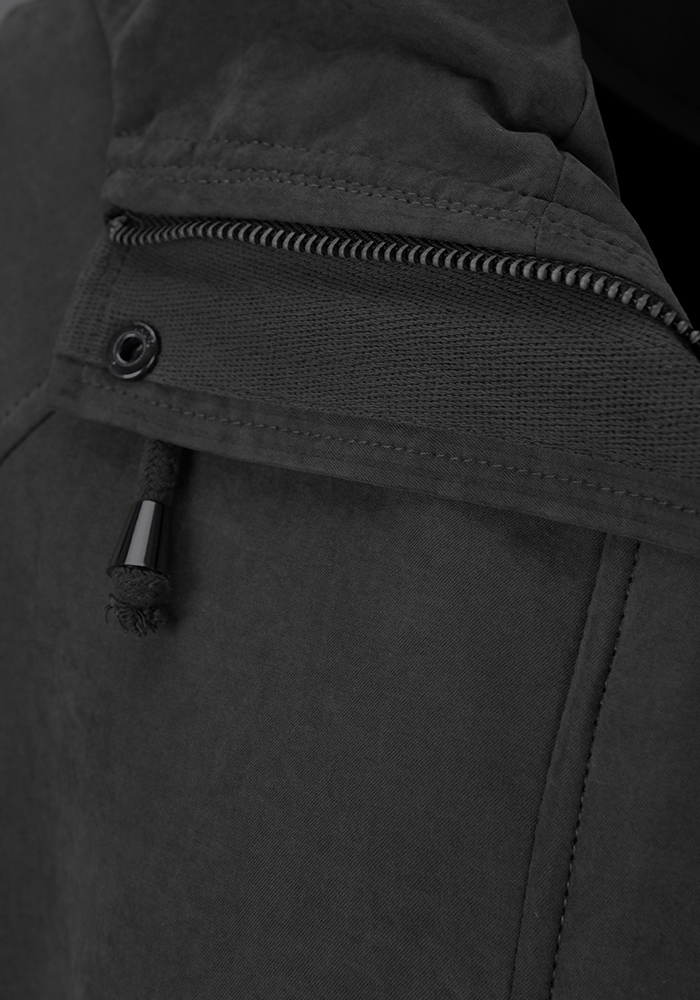 بارانی زنانه آستین رگلان کلاه دار