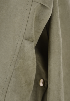 بارانی زنانه آستین رگلان کلاه دار