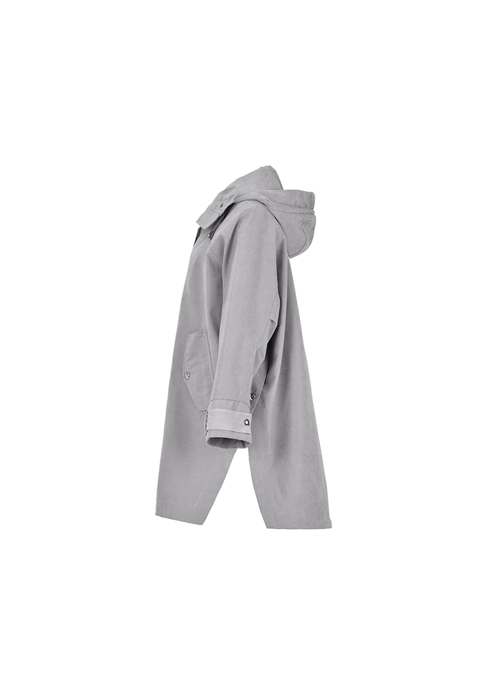 بارانی زنانه آستین رگلان کلاه دار