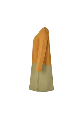 پیراهن آستین بلند دورنگ