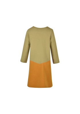 پیراهن آستین بلند دورنگ