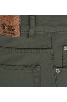 شلوار کتان اسلیم کابویی