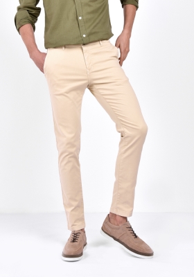 شلوار کتان اسلیم جیب کراس تک فیلتو