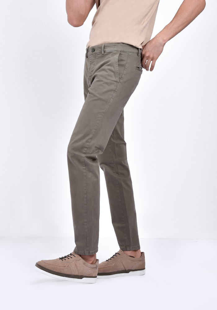 شلوار کتان اسلیم جیب کراس تک فیلتو