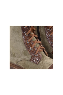 بوت زنانه چرم سنگی 2156