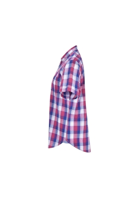 پیراهن چهارخانه آستین کوتاه