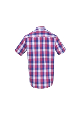 پیراهن چهارخانه آستین کوتاه