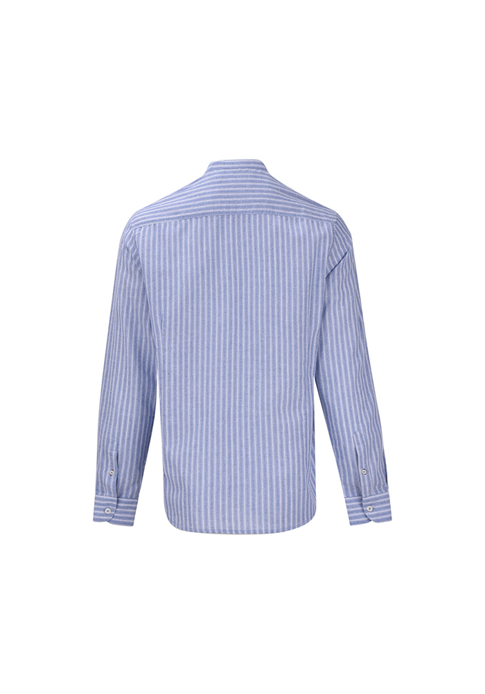 پیراهن آستین بلند راه راه یقه فرنچ