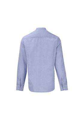 پیراهن آستین بلند راه راه یقه فرنچ