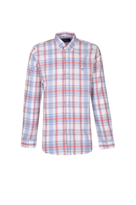 پیراهن چهارخونه آستین بلند رگولار فیت