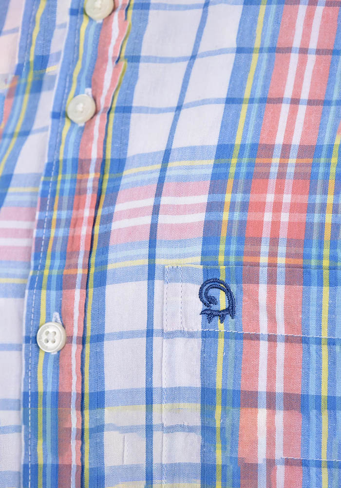 پیراهن چهارخانه آستین کوتاه