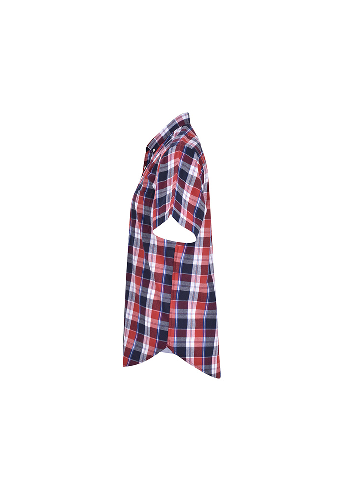 پیراهن چهارخانه آستین کوتاه