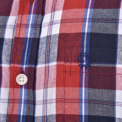 پیراهن چهارخانه آستین کوتاه