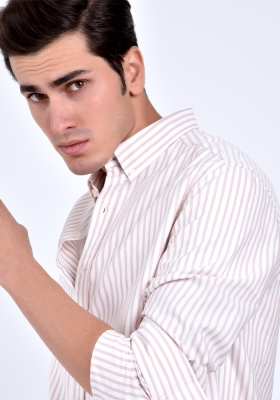 پیراهن مردانه راه راه اسلیم