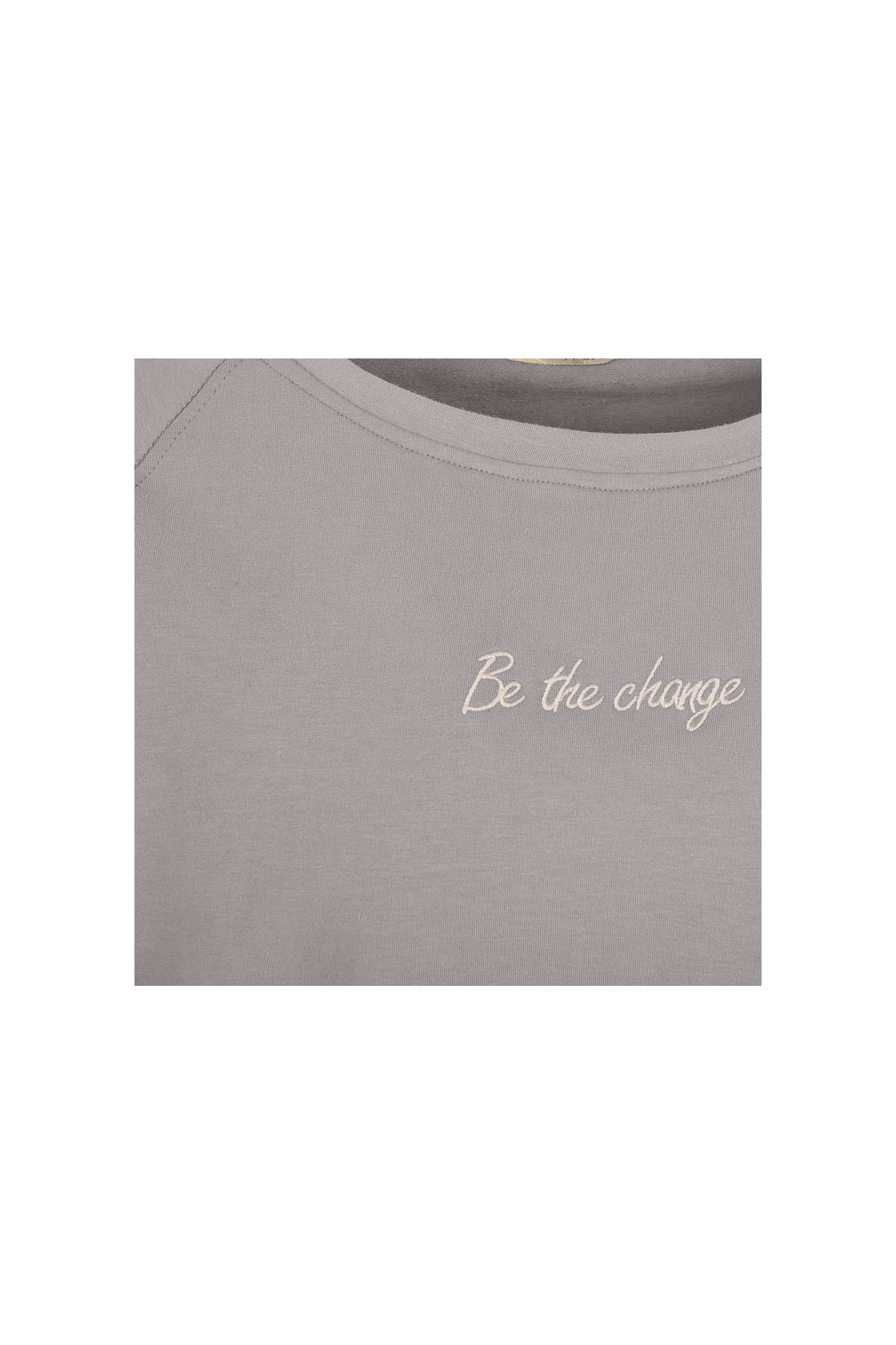 تی شرت آستین بلند دورس طوسی