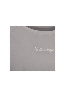 تی شرت آستین بلند دورس طوسی