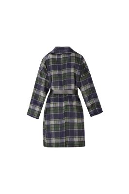 پالتو زمستانی کمردار چهارخانه