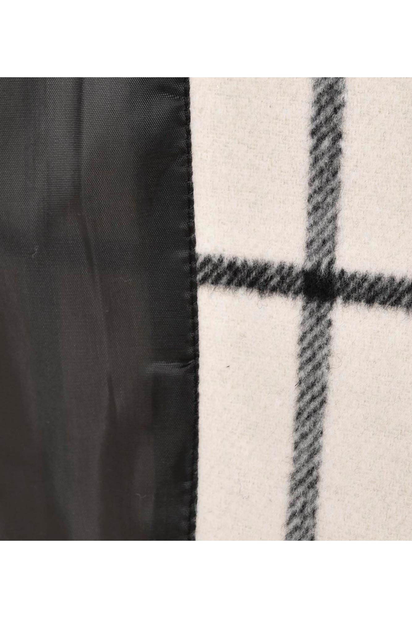 پالتو زمستانی کمردار چهارخانه