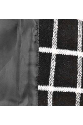 پالتو زمستانی کمردار چهارخانه