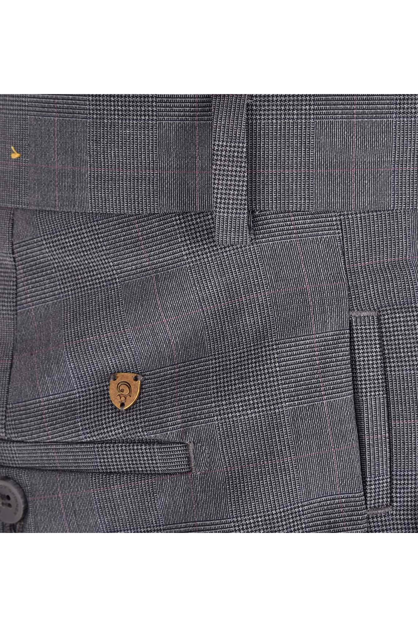 شلوار پارچه ای چهارخونه