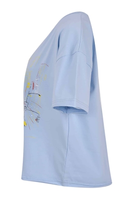 تی شرت زنانه آستین کوتاه چاپی