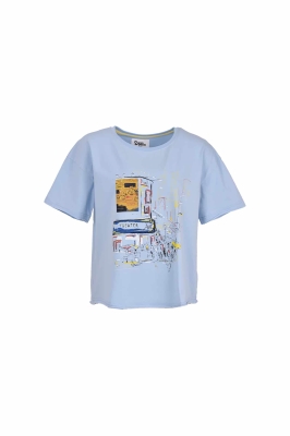 تی شرت زنانه آستین کوتاه چاپی