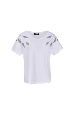 تی شرت یقه گرد چاپی