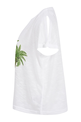 تی شرت زنانه چاپ نخل